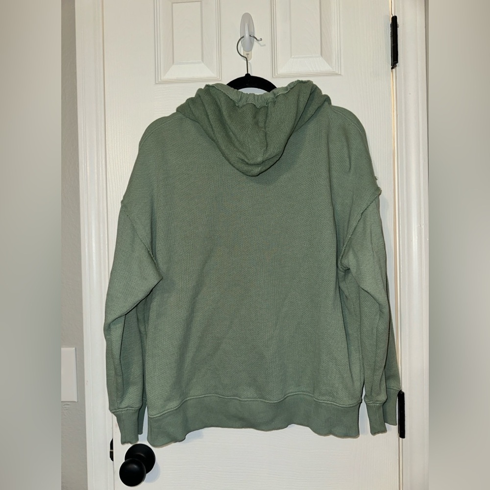 AE Oversized Textured Zip-Up Hoodie - Picture 9 of 10